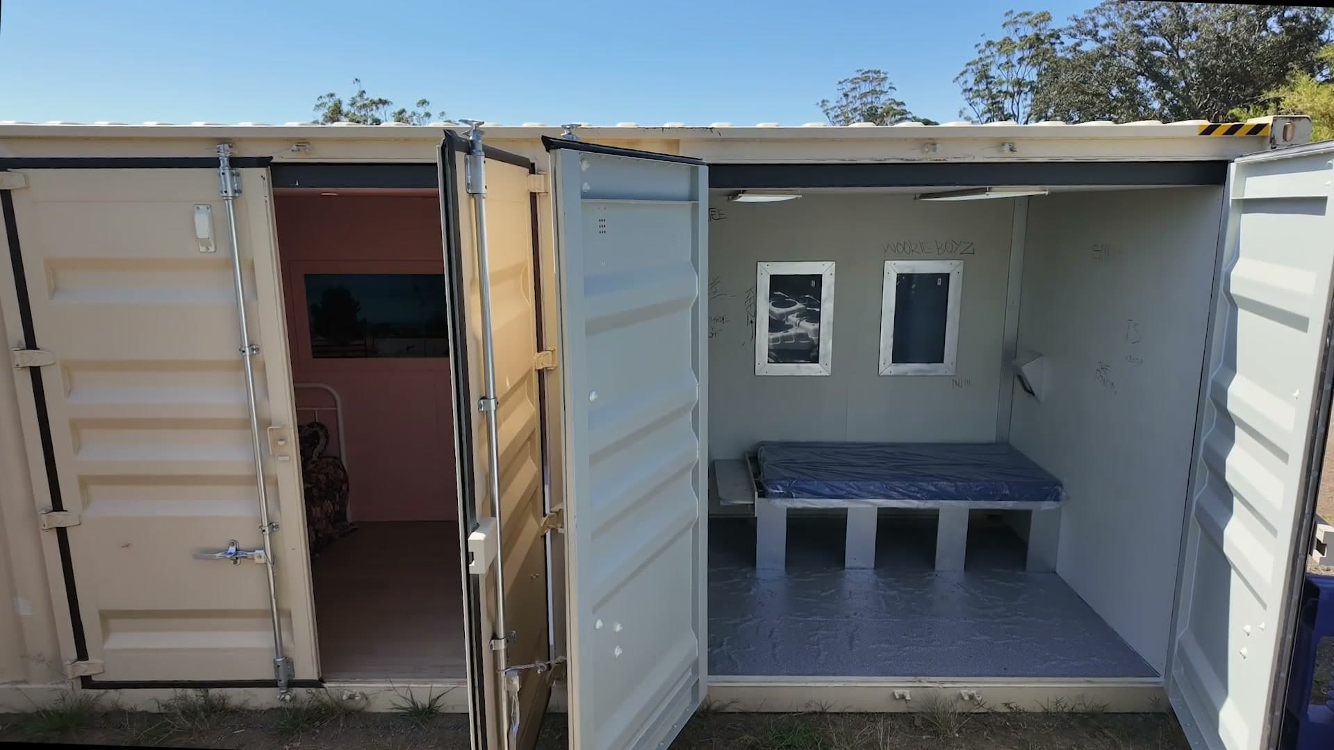 The CONTAINED shipping container, a cell you can step into