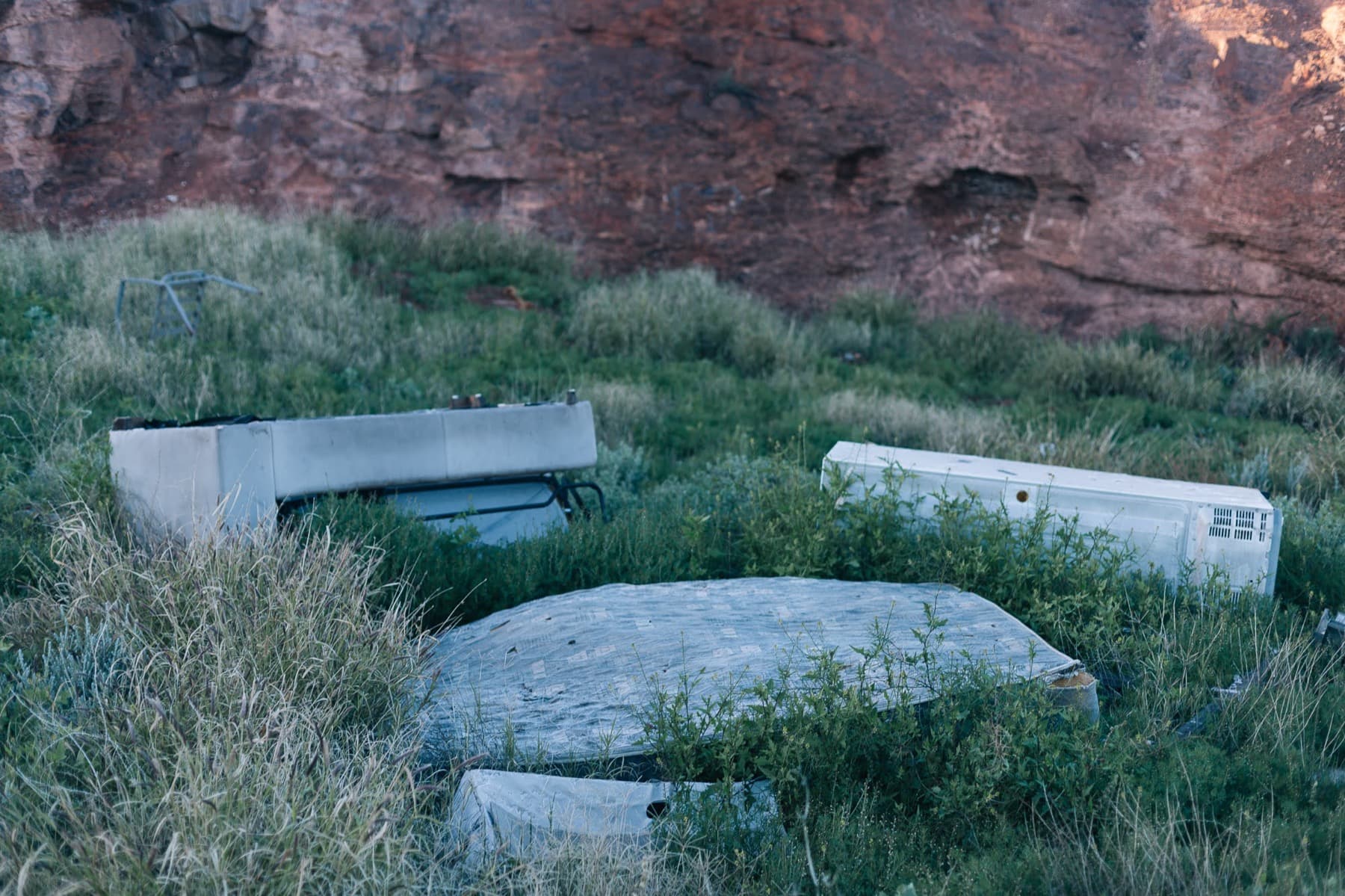 Kalgoorlie — dump rockface