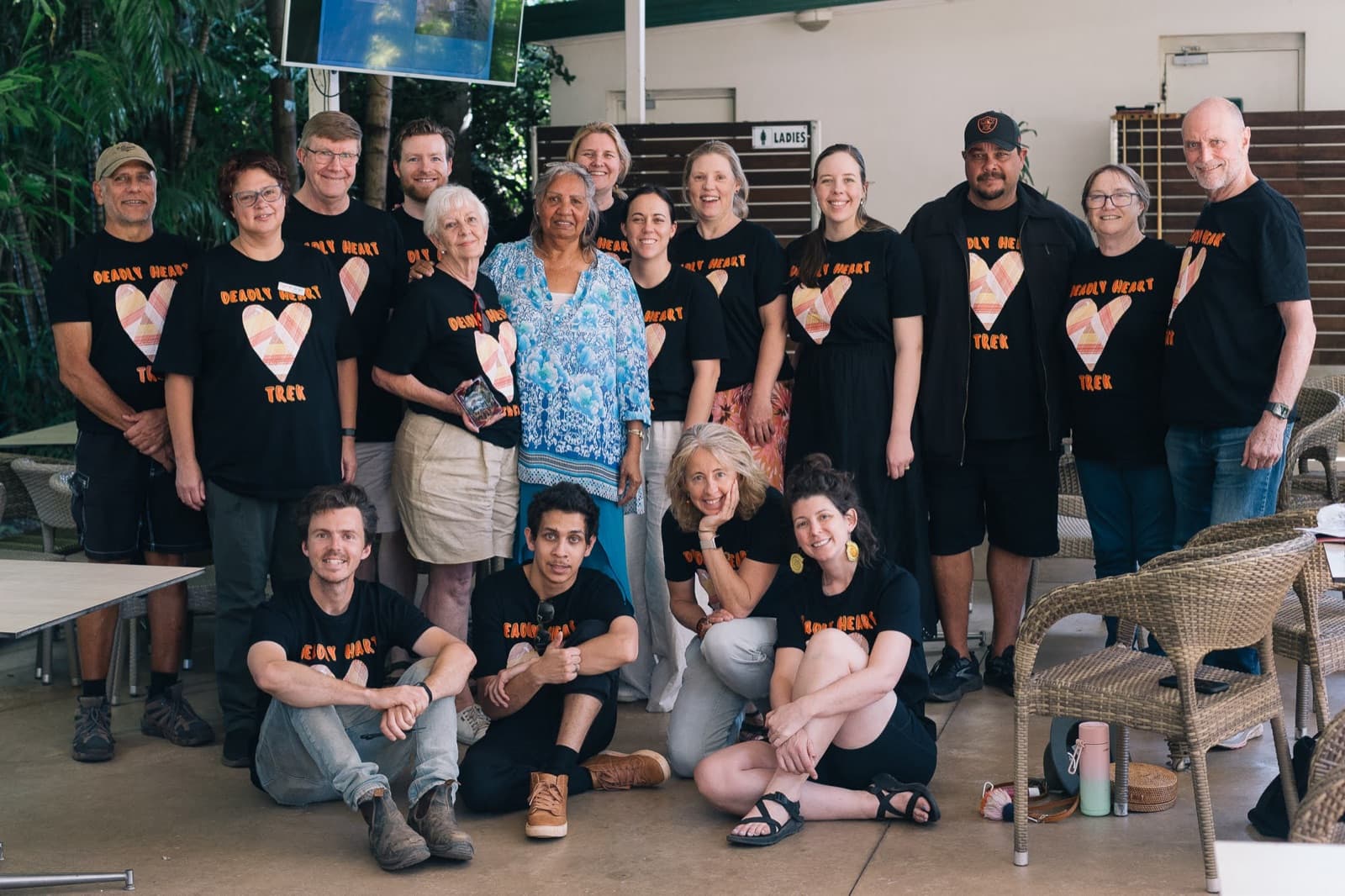 The Deadly Heart Trek team together on the road, August 2025