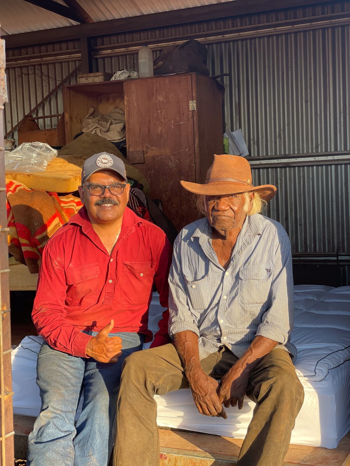 Elder providing feedback on a Stretch Bed
