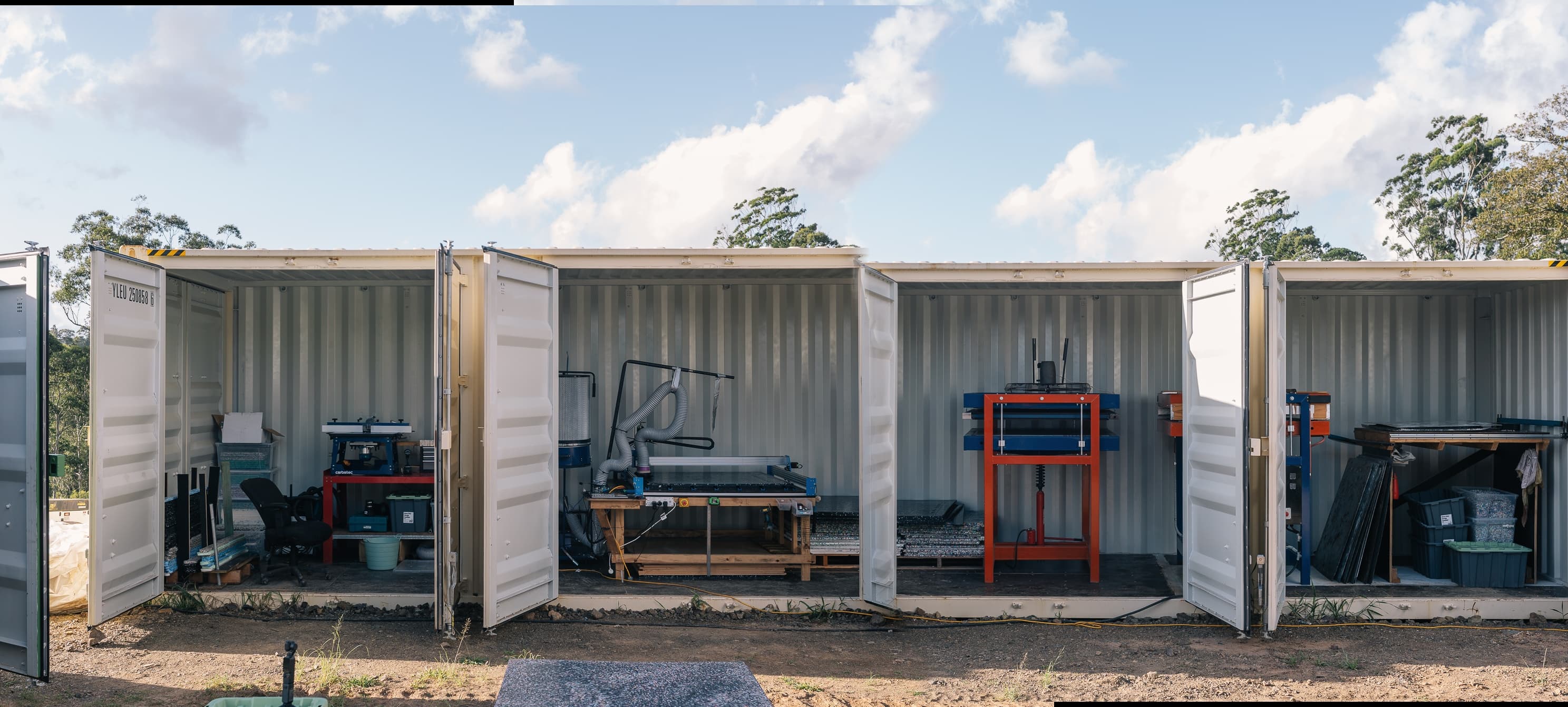 Panorama of the Goods production facility setup