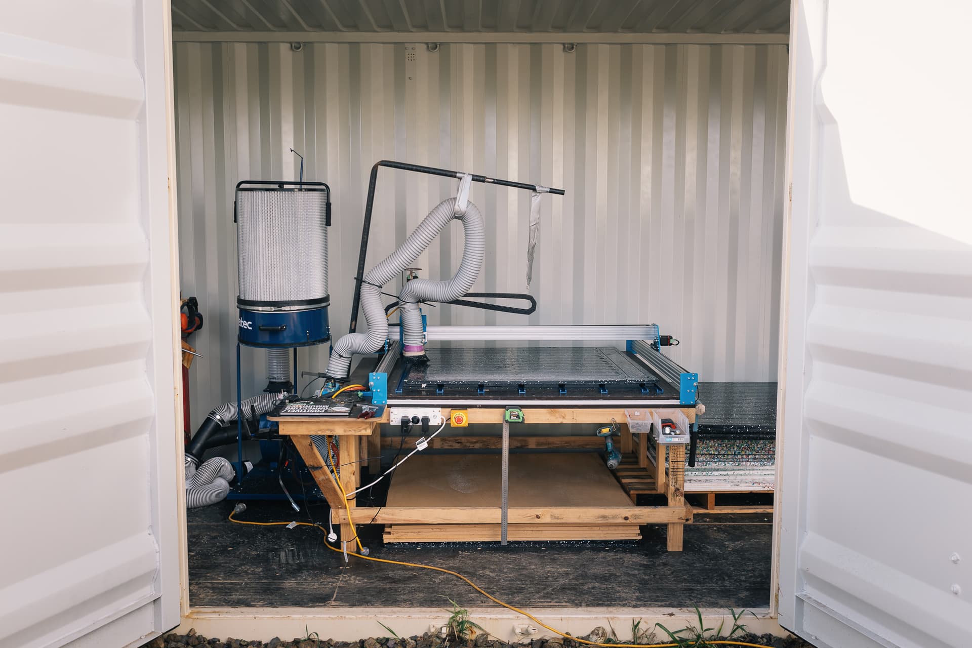 CNC router running unattended