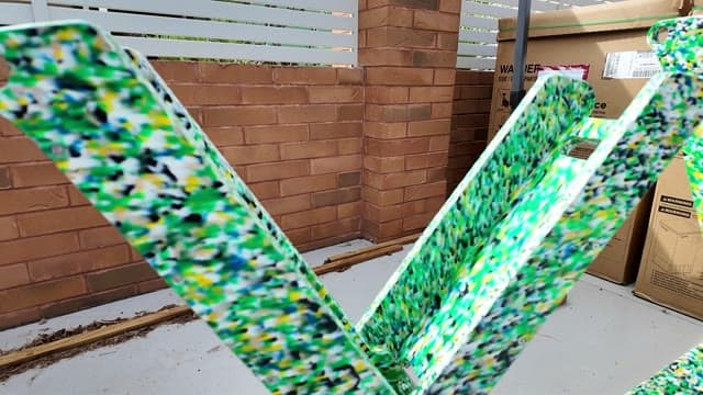 Colourful HDPE legs