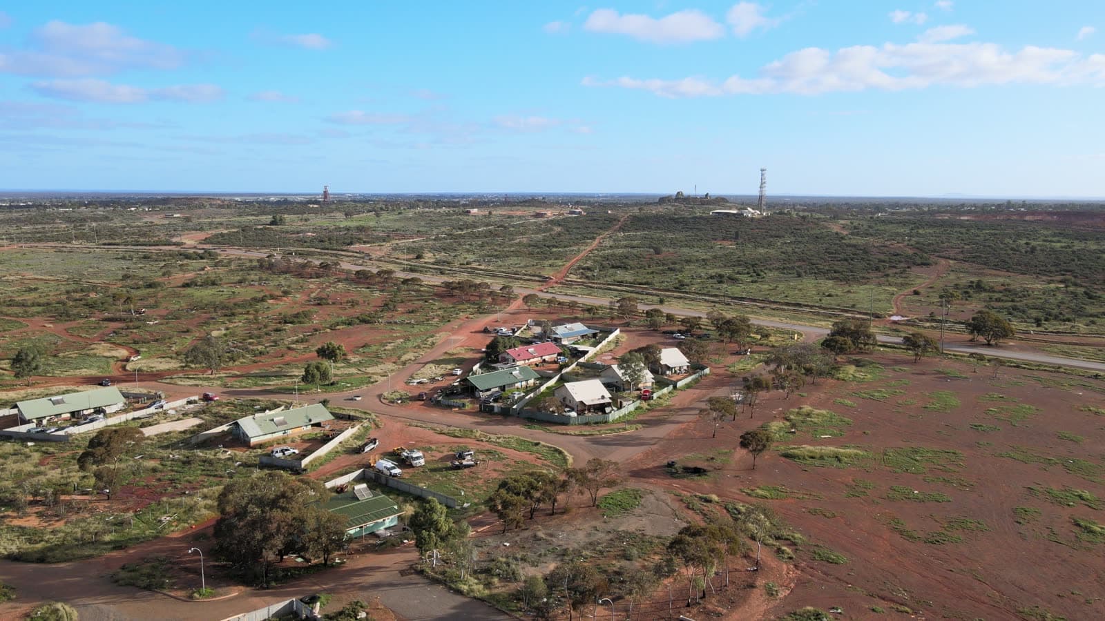 Ninga Mia, Kalgoorlie, from the air